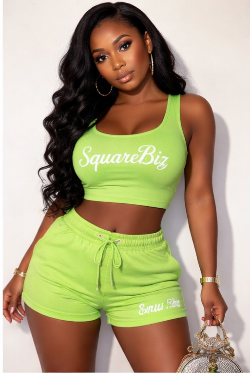 Square Biz Women's Short set